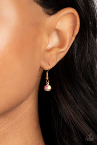 Clique Couture -Multicolored Gold Necklace- Paparazzi Accessories
