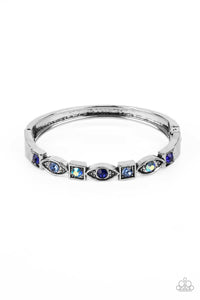 Poetically Picturesque - Blue and Silver Bracelet- Paparazzi Accessories