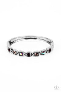 Poetically Picturesque - Purple and Silver Bracelet- Paparazzi Accessories