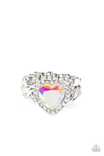 Load image into Gallery viewer, Committed to Cupid - Multicolored Silver Ring- Paparazzi Accessories