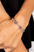 Load image into Gallery viewer, Catching Feelings - Red and Silver Bracelet- Paparazzi Accessories