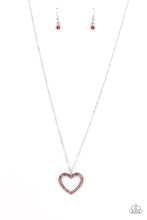 Load image into Gallery viewer, Dainty Darling - Pink and Silver Necklace- Paparazzi Accessories