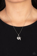 Load image into Gallery viewer, You Hold My Heart - White and Silver Necklace- Paparazzi Accessories