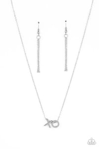 Hugs and Kisses - Silver Necklace- Paparazzi Accessories