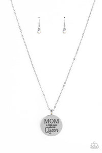 Mother Dear - Multicolored Silver Necklace- Paparazzi Accessories