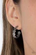 Load image into Gallery viewer, Floral Fad - Silver Earrings- Paparazzi Accessories