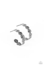 Load image into Gallery viewer, Floral Fad - Silver Earrings- Paparazzi Accessories