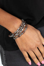 Load image into Gallery viewer, Jungle Jubilee - Brown and Silver Bracelet- Paparazzi Accessories