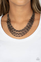 Load image into Gallery viewer, House of CHAIN - Gunmetal Necklace- Paparazzi Accessories