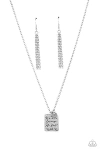 Divine Devotion - Silver Necklace- Paparazzi Accessories