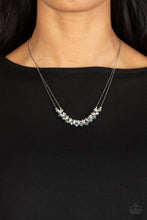 Load image into Gallery viewer, Shimmering High Society - Silver Necklace- Paparazzi Accessories