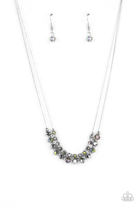 Shimmering High Society - Silver Necklace- Paparazzi Accessories
