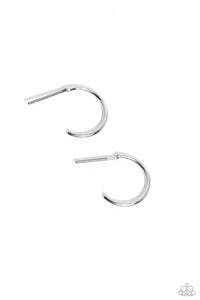 Ultra Upmarket - Silver Earrings- Paparazzi Accessories