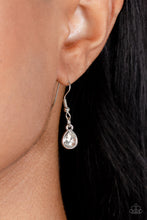 Load image into Gallery viewer, Your Chariot Awaits - White and Silver Necklace- Paparazzi Accessories