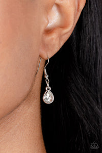Your Chariot Awaits - White and Silver Necklace- Paparazzi Accessories