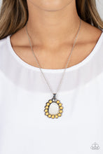 Load image into Gallery viewer, Sahara Sea - Yellow and Silver Necklace- Paparazzi Accessories