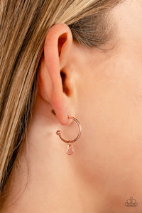 Modern Model - Copper Earrings- Paparazzi Accessories