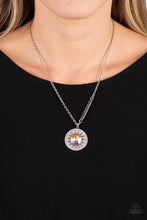 Load image into Gallery viewer, Sundial Dance - Orange and Silver Necklace- Paparazzi Accessories