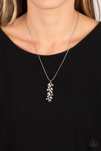 Load image into Gallery viewer, Pearls Before VINE - Black and Silver Necklace- Paparazzi Accessories