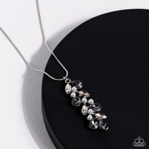 Pearls Before VINE - Black and Silver Necklace- Paparazzi Accessories