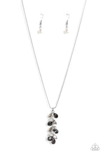 Load image into Gallery viewer, Pearls Before VINE - Black and Silver Necklace- Paparazzi Accessories