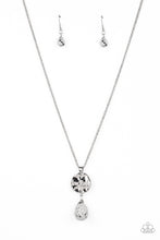 Load image into Gallery viewer, Caring Couture - White and Silver Necklace- Paparazzi Accessories