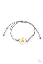 Load image into Gallery viewer, DAISY Little Thing - Yellow and Silver Bracelet- Paparazzi Accessories