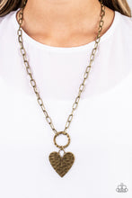 Load image into Gallery viewer, Brotherly Love - Brass Necklace- Paparazzi Accessories