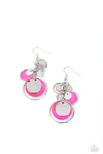 Load image into Gallery viewer, Saved by the SHELL - Pink and Silver Earrings- Paparazzi Accessories