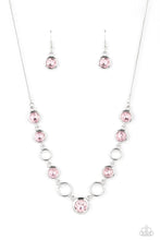 Load image into Gallery viewer, Elegantly Elite - Pink and Silver Necklace- Paparazzi Accessories