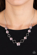 Load image into Gallery viewer, Elegantly Elite - Pink and Silver Necklace- Paparazzi Accessories