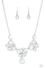 Load image into Gallery viewer, Everglade Escape - White and Silver Necklace- Paparazzi Accessories