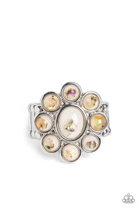 Time to SHELL-ebrate - White and Silver Ring- Paparazzi Accessories