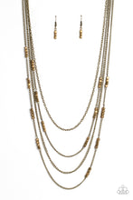 Load image into Gallery viewer, Metallic Monarch - Brass Necklace- Paparazzi Accessories