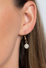 Load image into Gallery viewer, Boardwalk Babe - White and Gold Necklace- Paparazzi Accessories