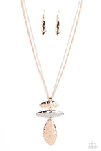 Load image into Gallery viewer, Monochromatic Model - Silver and Rose Gold Necklace- Paparazzi Accessories