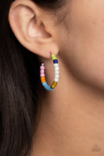 Load image into Gallery viewer, Multicolored Mambo - Multicolored Silver Earrings- Paparazzi Accessories