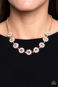 Blooming Brilliance - Rose Gold Necklace- Paparazzi Accessories