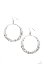Load image into Gallery viewer, Material PEARL - White and Silver Earrings- Paparazzi Accessories