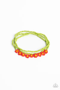 Buzzworthy Botanicals - Red and Green Bracelet- Paparazzi Accessories