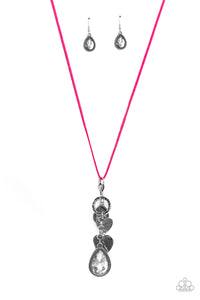 Casanova Clique - Pink and Silver Necklace- Paparazzi Accessories