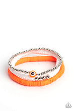 Load image into Gallery viewer, EYE Have A Dream - Orange and Silver Bracelet- Paparazzi Accessories