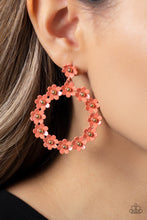 Load image into Gallery viewer, Daisy Meadows - Orange and Gold Earrings- Paparazzi Accessories