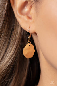 Hammered Horizons - Gold Necklace- Paparazzi Accessories