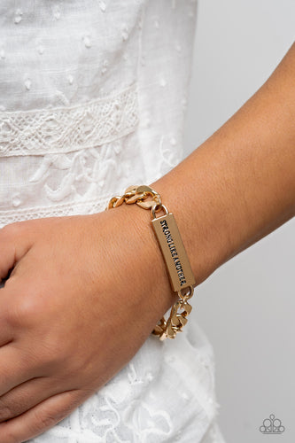 Mighty Matriarch - Gold Bracelet- Paparazzi Accessories