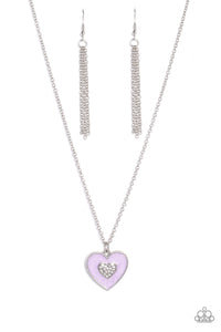 So This Is Love - Purple and Silver Necklace- Paparazzi Accessories