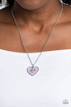 Load image into Gallery viewer, So This Is Love - Purple and Silver Necklace- Paparazzi Accessories