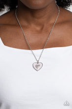 Load image into Gallery viewer, So This Is Love - Pink and Silver Necklace- Paparazzi Accessories