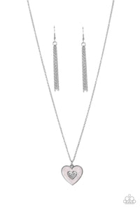 So This Is Love - Pink and Silver Necklace- Paparazzi Accessories