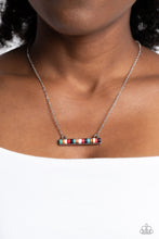 Load image into Gallery viewer, Barred Bohemian - Multicolored Silver Necklace- Paparazzi Accessories